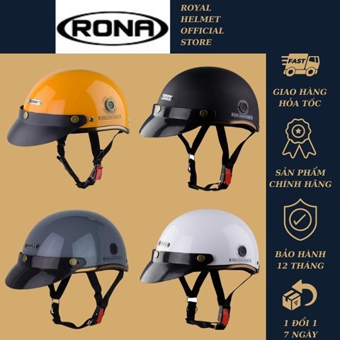 Mũ bảo hiểm nửa đầu RONA haly luxury